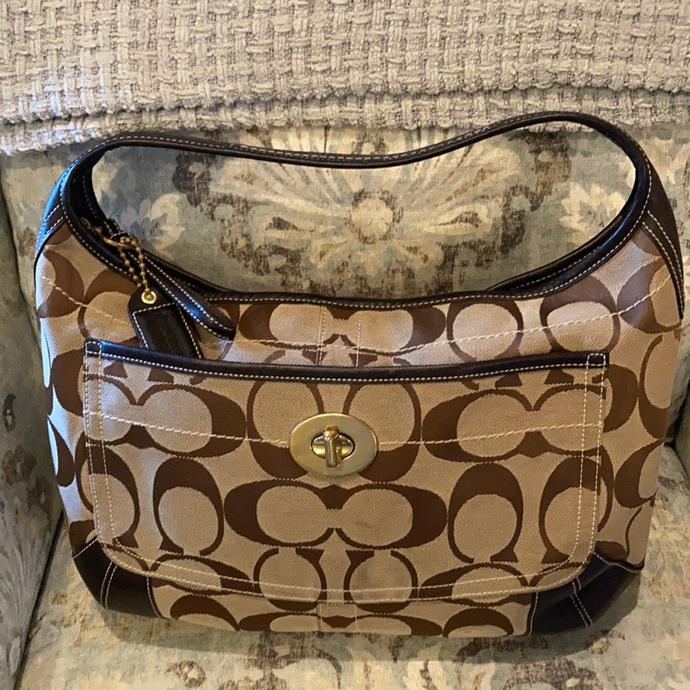 Coach original monogram shoulder bag